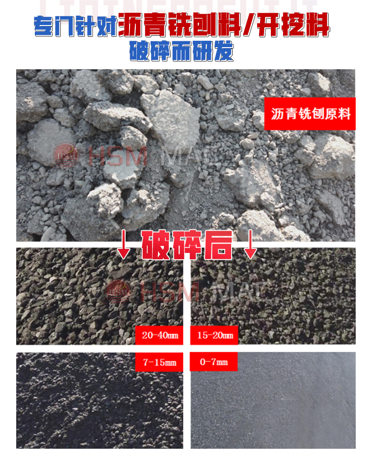 瀝青銑刨料破碎機 瀝青銑刨料破碎機